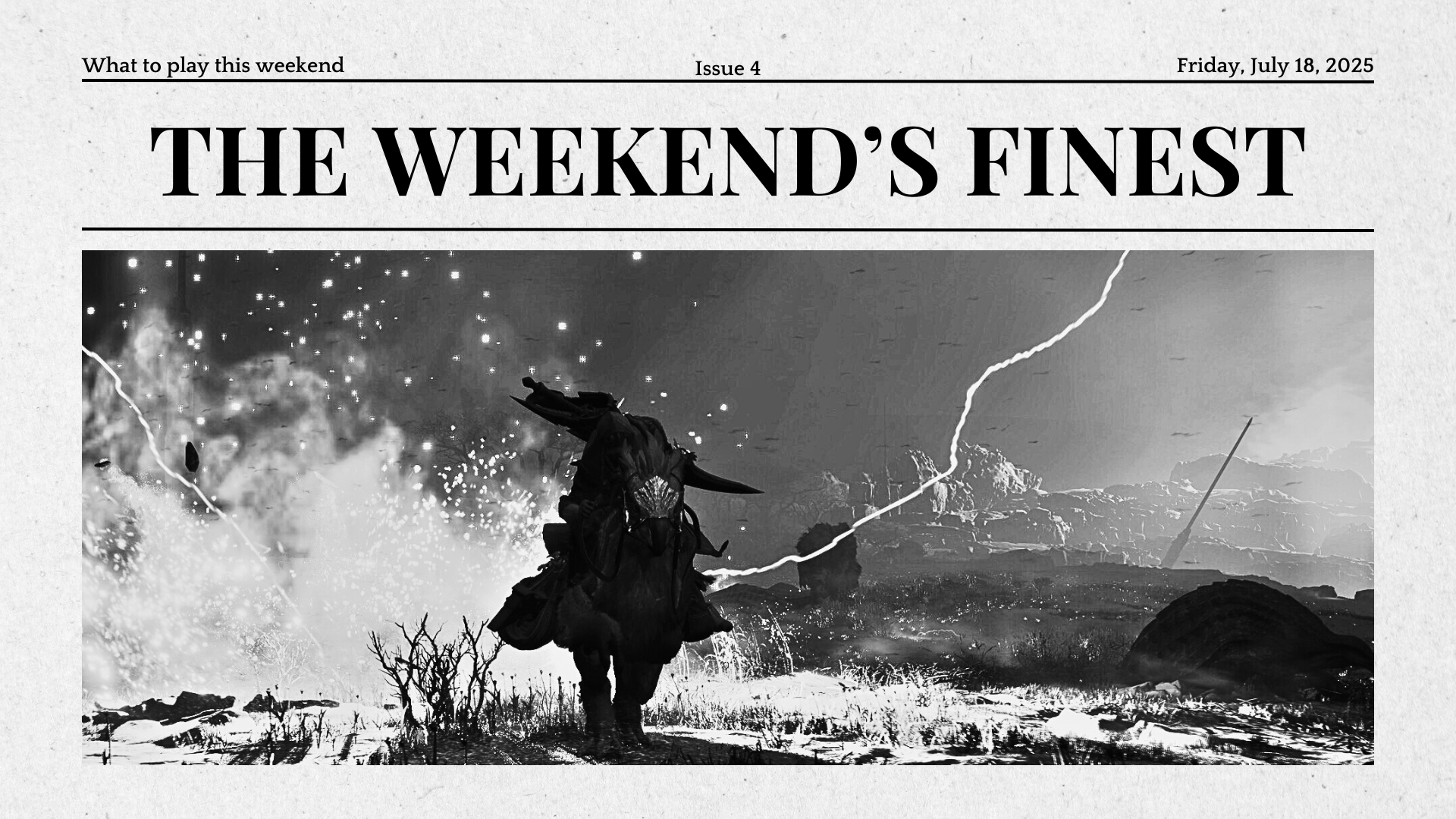 Weekends finest 4 header