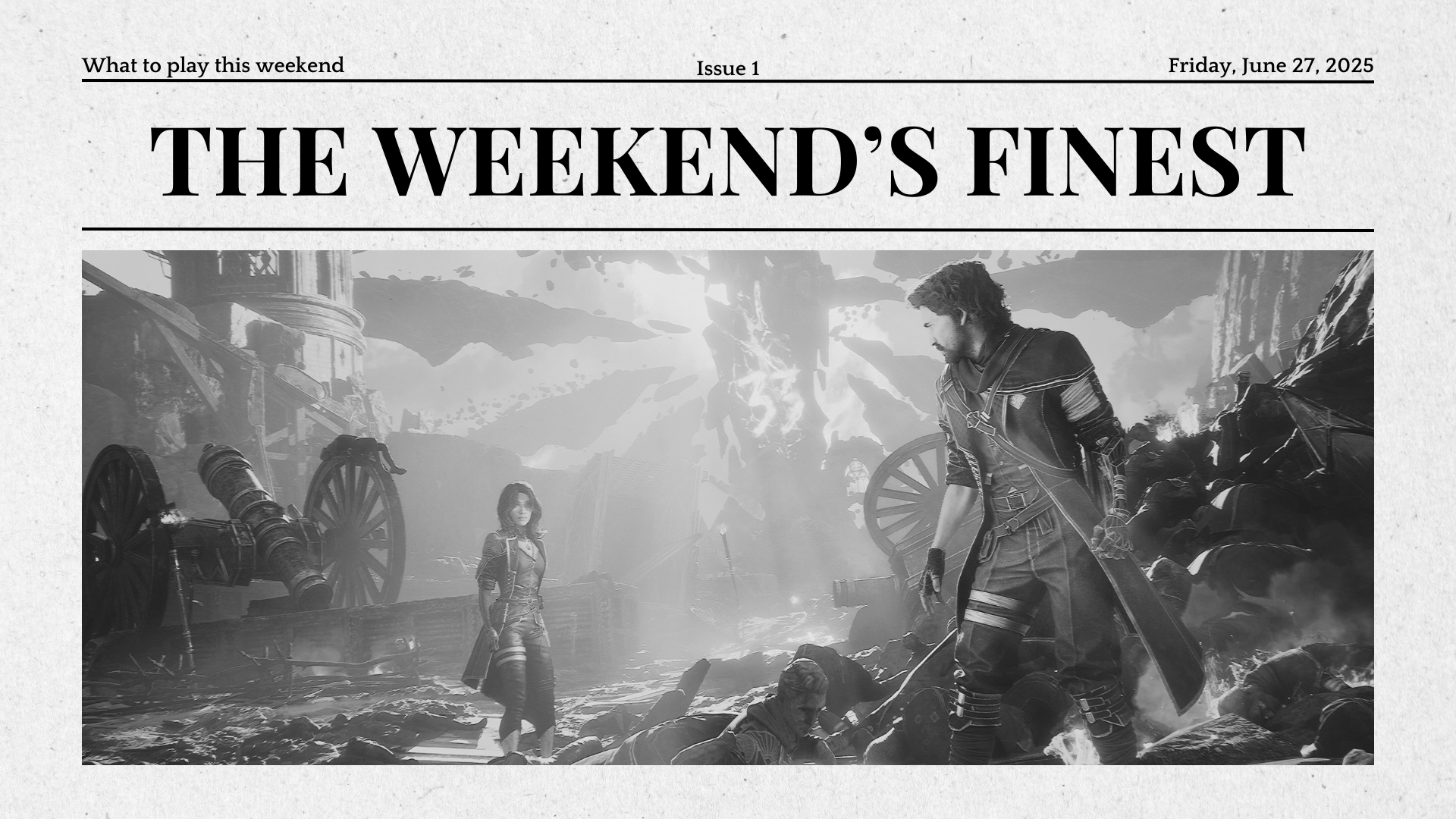 Weekends finest issue 1 header