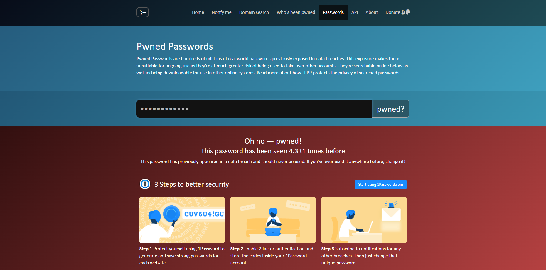 Weird passwort