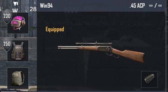 Win94 loadout pubg mobile