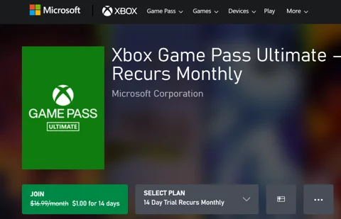 Microsoft Brings Back $1 Xbox Game Pass Ultimate Deal for New