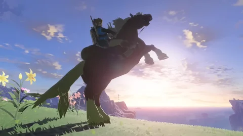 Zelda botw link epona