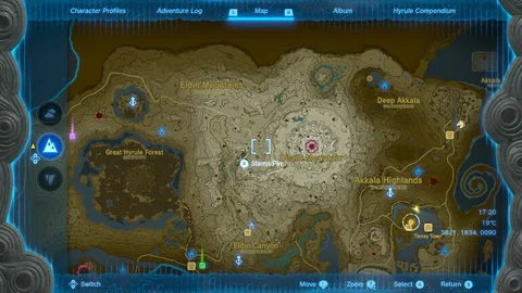 Zelda totk map