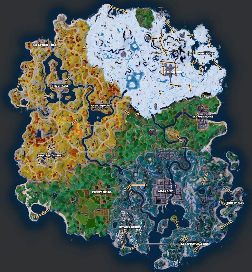 Zipline locations chapter 4 season 2